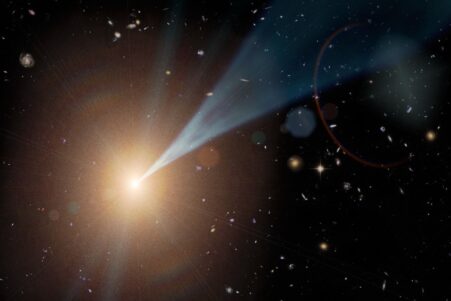 radiogalaxie reclassification blazar direction terre couv