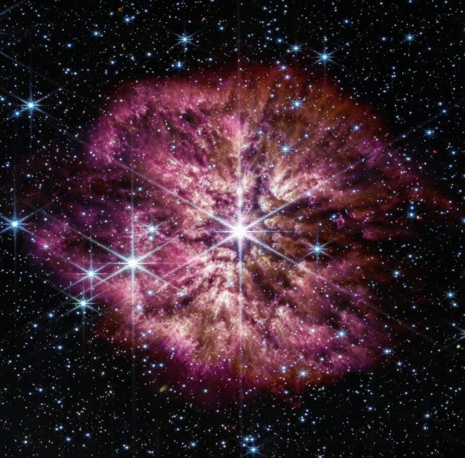 rare etoile wolf rayet 124 james webb supernova couv