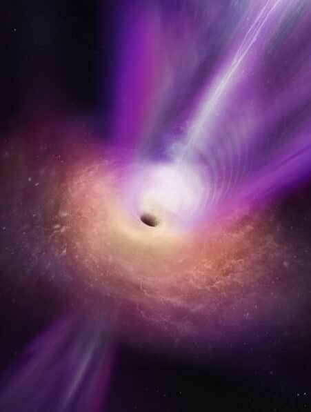 première image trou noir jet ensemble M87