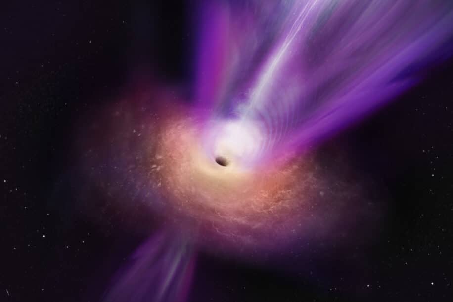 première image trou noir jet ensemble M87