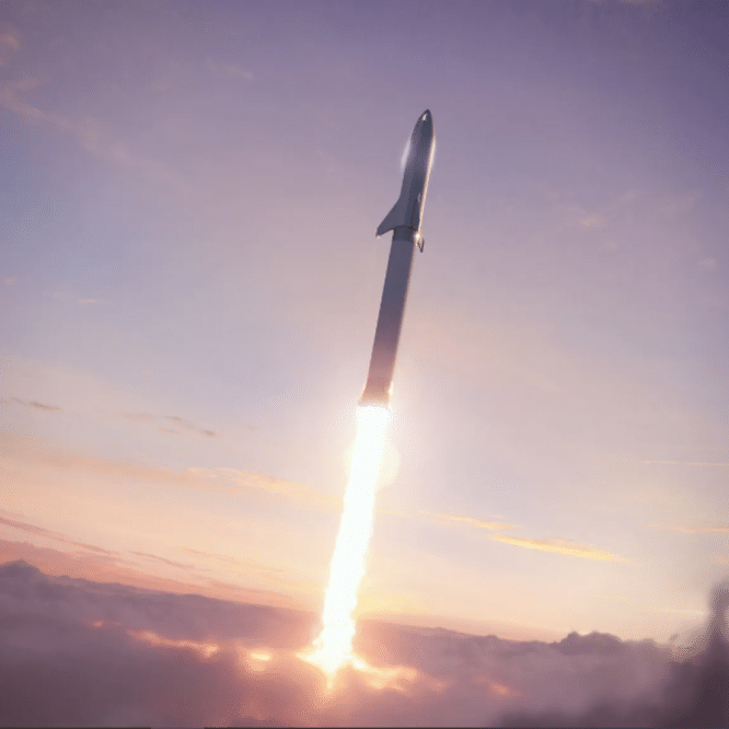 starship lancement essai fusee la plus puissante couv