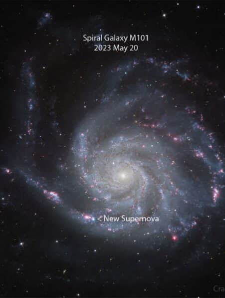 nouvelle supernova detectee proche terre couv