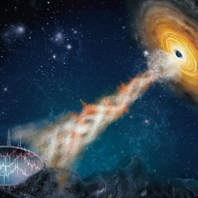 jet relativiste impulsion radio microquasar trous noirs