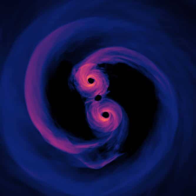 blazar role luminosite trou noir supermassif binaire couv