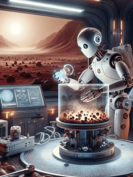 robot autonome ia produire oxygene mars