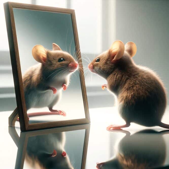 souris reussissent test miroir capables reconnaitre elles memes couv