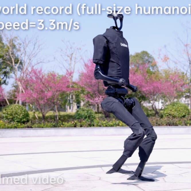 battant record mondial robot court plus vite personne couv