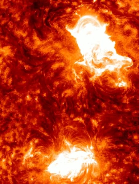 double eruption solaire