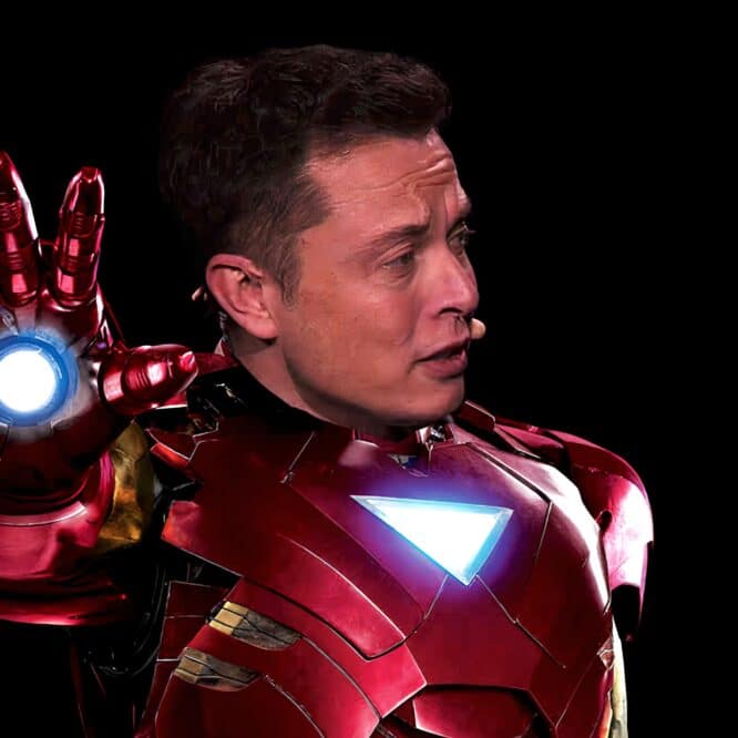 Elon Musk Iron Man couv