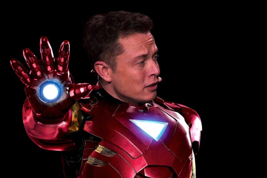 Elon Musk Iron Man couv