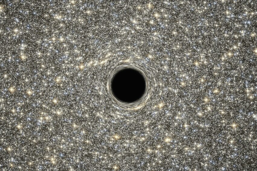 trou noir centre galaxie