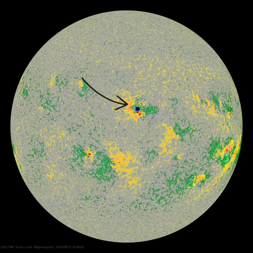 image soleil sdo hmi 14 aout 2024