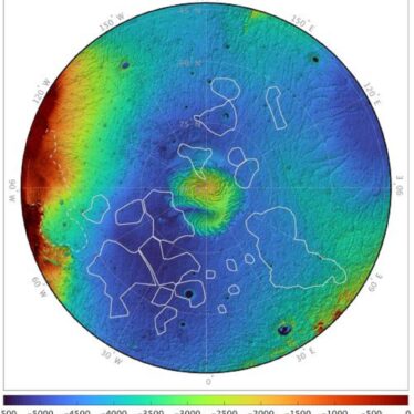 Mars de mystérieuses structures découvertes sous les vestiges d un océan disparu de la planète