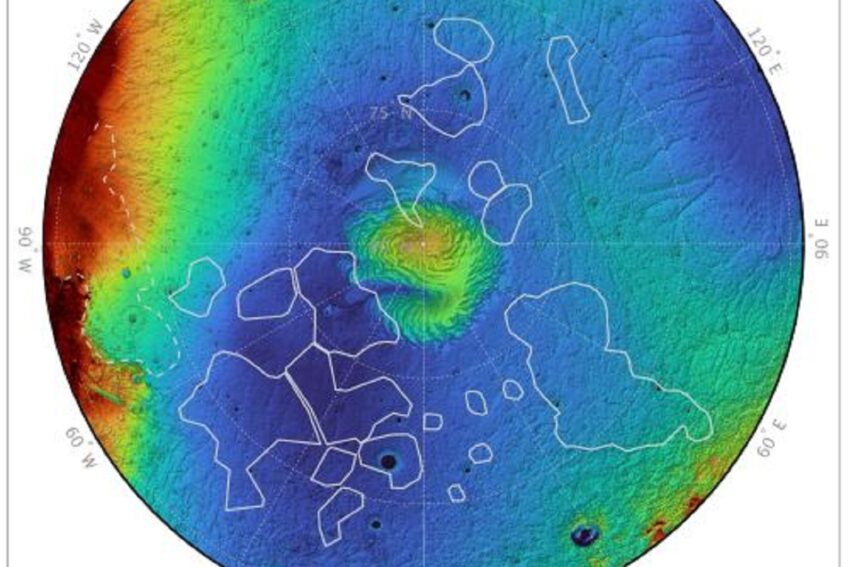 Mars de mystérieuses structures découvertes sous les vestiges d un océan disparu de la planète