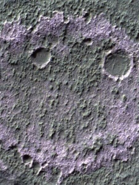 Une sonde de l ESA découvre un cratère en forme de smiley sur Mars
