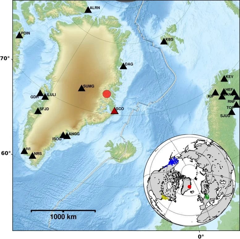 carte tsunami groenland