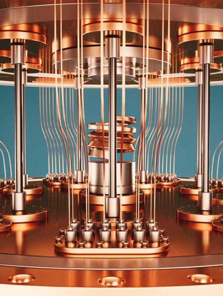 quantum computer close up