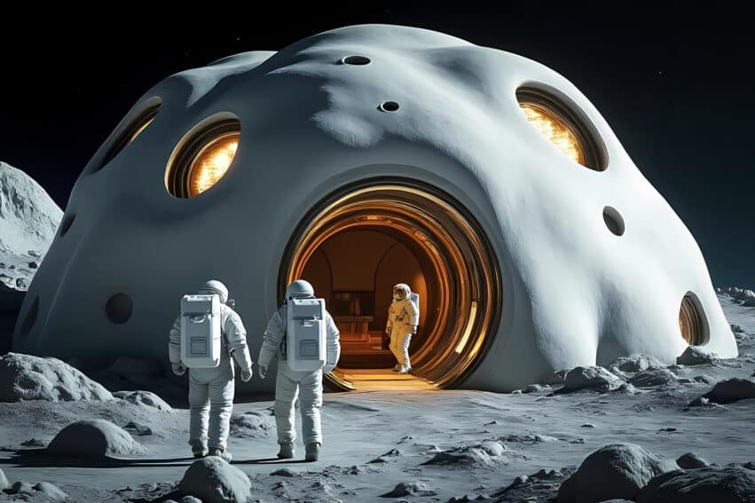 nasa construire habitats lunaires champignons regolithe couv