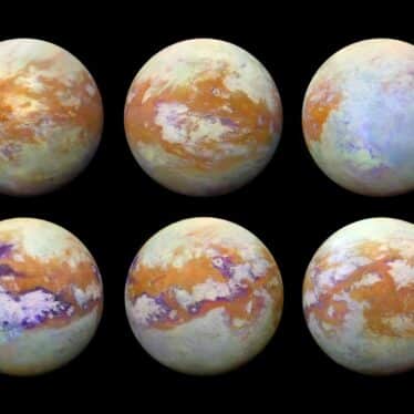 Titan couche glace methane