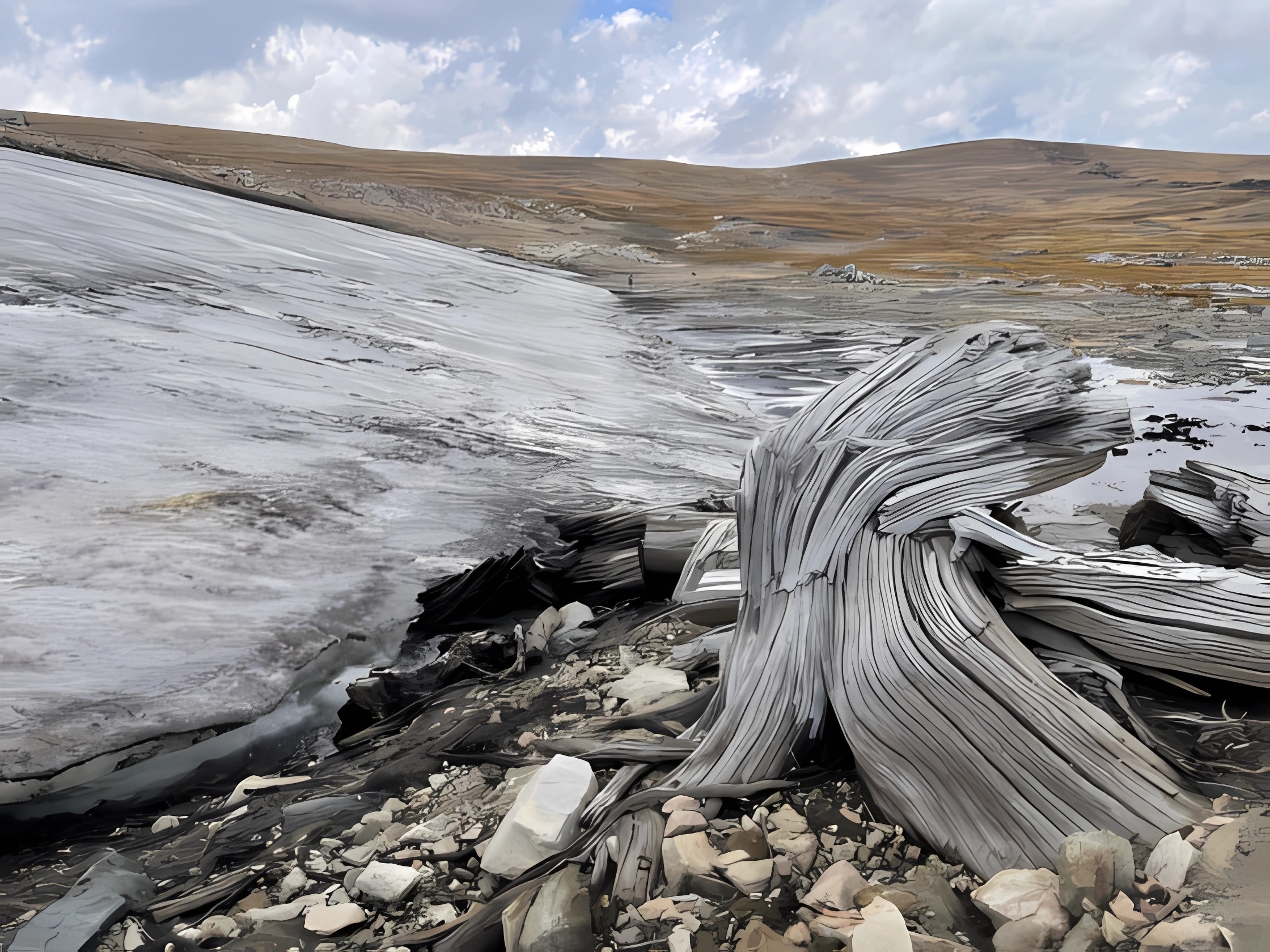 Une forêt de pins gelée fossilisée perchée à une altitude de 3 100 mètres mise au jour par des chercheurs