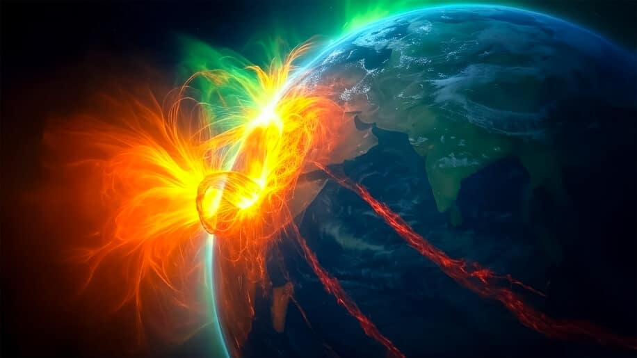 deux nouvelles ceintures radiation decouvertes autour terre apres eruption solaire extreme mai 2024 couv