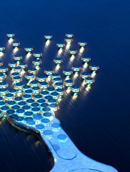 essaim robots forme fluide