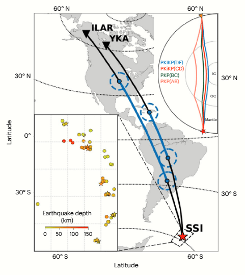 seismes noyau interne