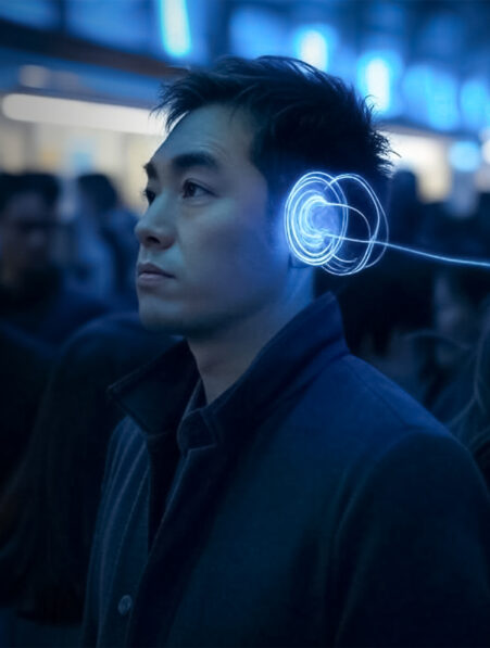 enclaves sonores technologie entendre son personne milieu foule couv