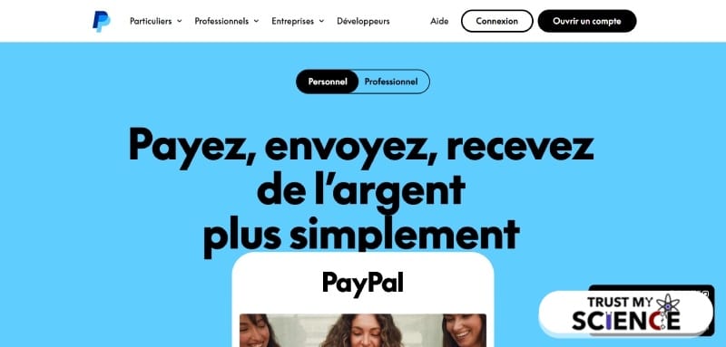 Ouvrez un compte PayPal