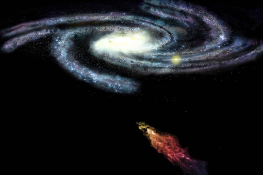 nuage grande vitesse galaxie sombre