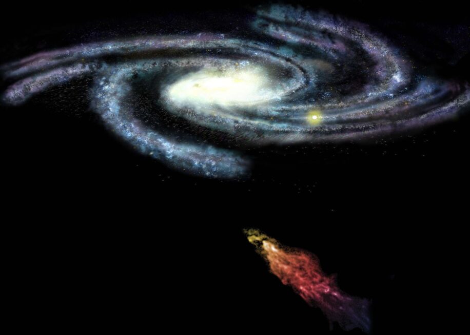 nuage grande vitesse galaxie sombre