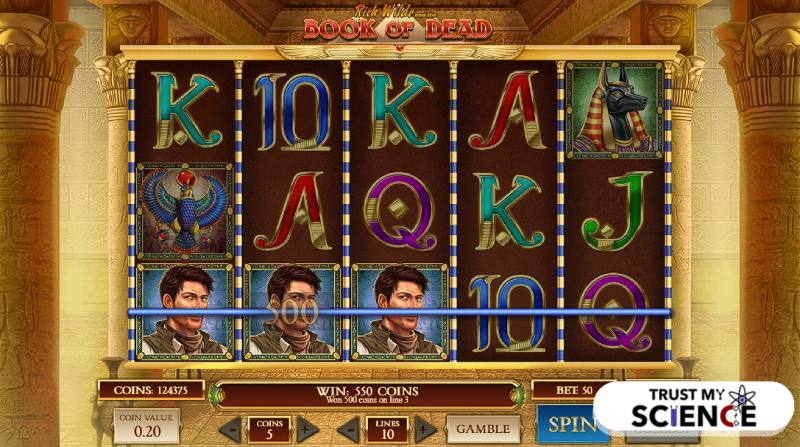  machine à sous dans un casino en ligne Book of Dead