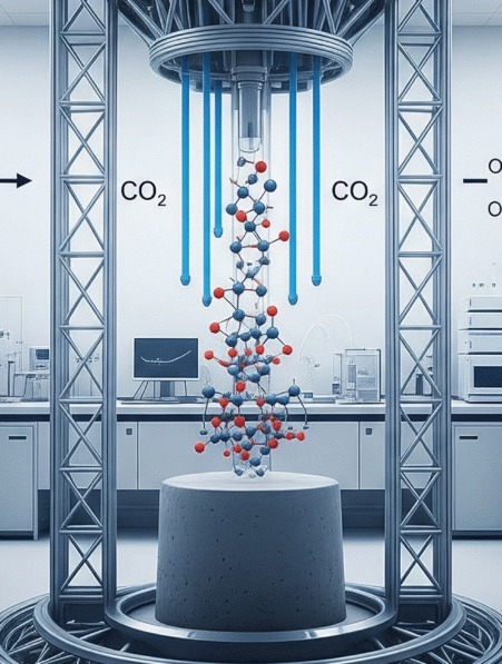 co2 air ingredient ciment