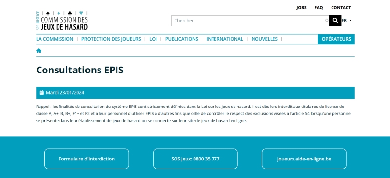 consultation du système EPIS