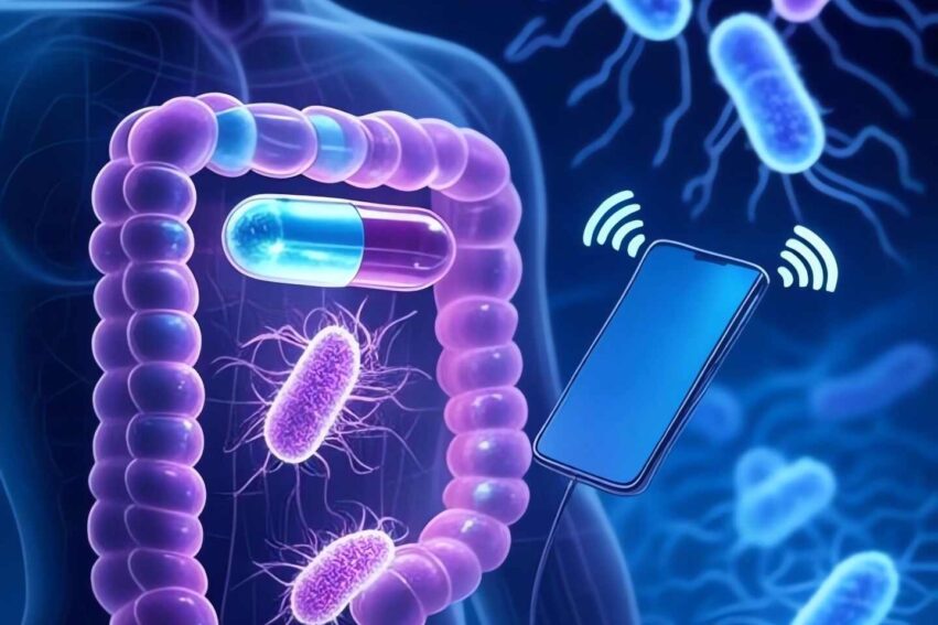 capsule bacteries intestinales smartphone