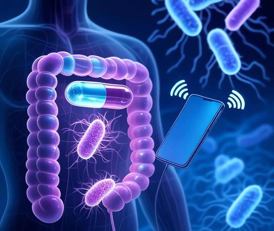 capsule bacteries intestinales smartphone
