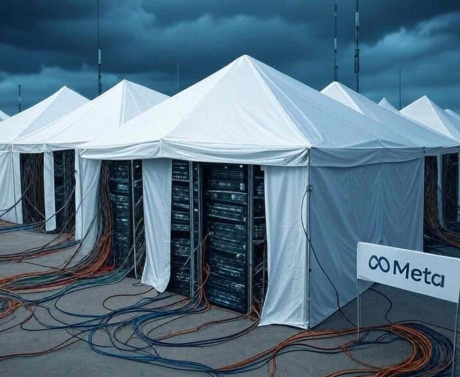 meta centre données tentes