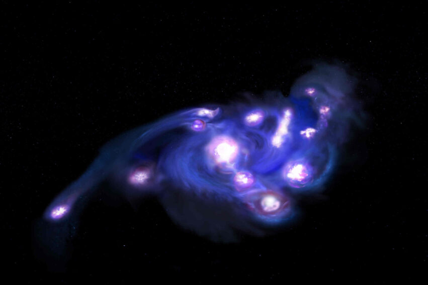 raisins cosmiques galaxie primitive