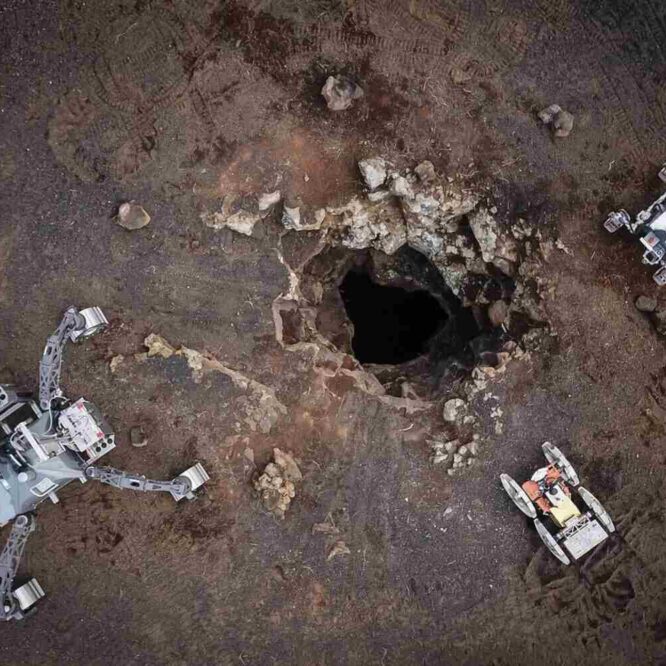 rovers tunnel lave spatiale