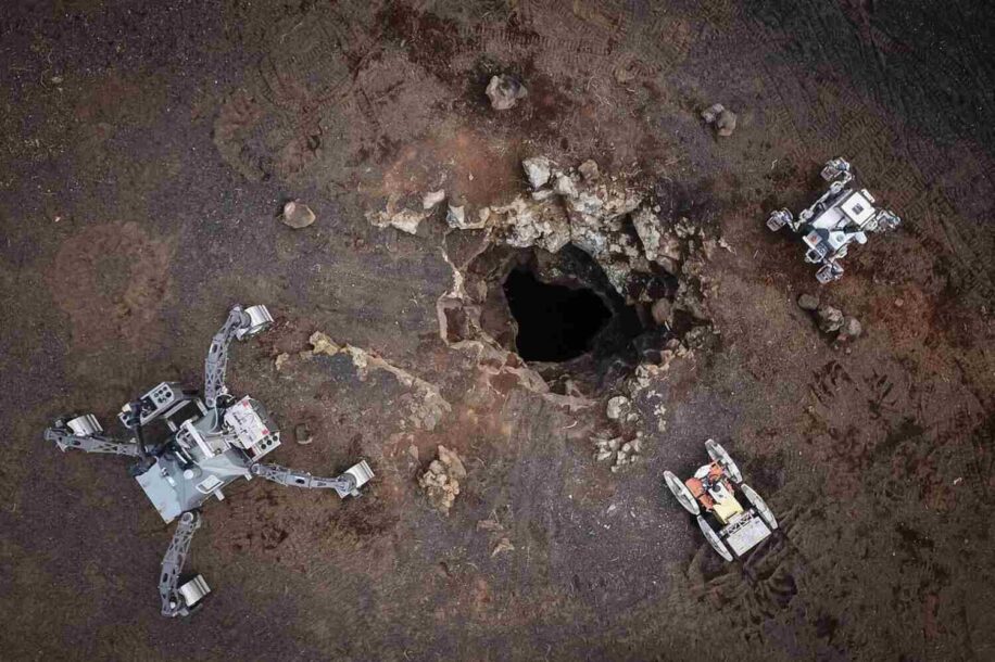 rovers tunnel lave spatiale